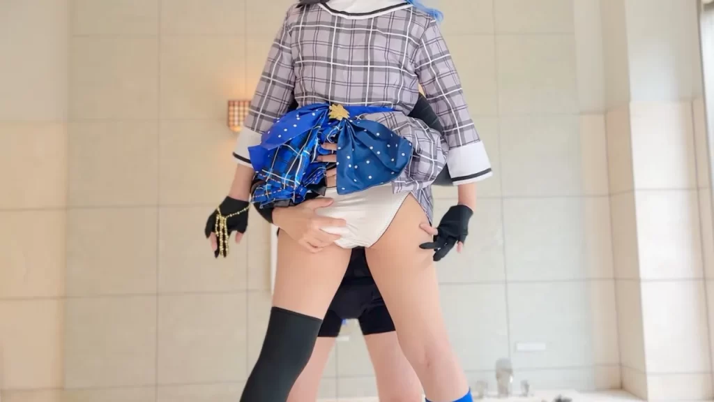 ホロライブ・星街すいせいちゃんのコスプレ着衣セックス(こすぬき)